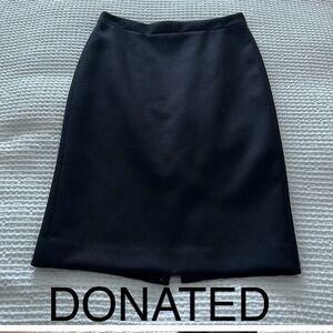 I Crew No 2 Pencil skirt, Black, 4T, Wool